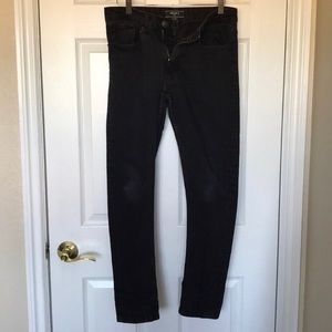 Men’s skinny slim black denim jeans